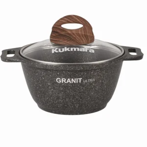 Кастрюля 1л со стекл. крышкой, АП линия "Granit ultra" (Original)