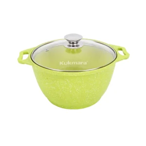 Кастрюля 3л со стеклянной крышкой, АП линия "Trendy style" (Lime)