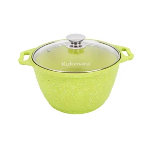 Кастрюля 4л со стеклянной крышкой, АП линия "Trendy style" (Lime)