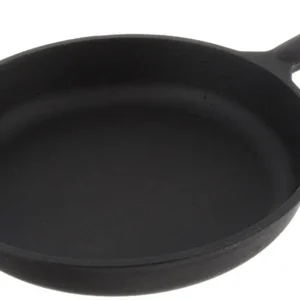 Сковорода литая чугунная 24/4 см с чугунной ручкой