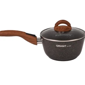 Ковш 1,5л с носиком со съемной ручкой, со стекл. крышкой, АП линия "Granit Ultra" (original)