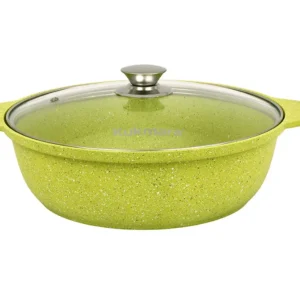 Кастрюля-жаровня 3л со стеклянной крышкой, АП линия "Trendy style" (Lime)