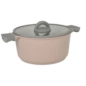 Кастрюля 5,2л со стеклянной крышкой, АП линия «Stella»(cappuccino)