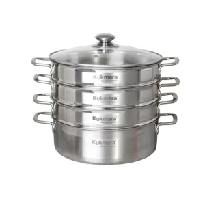 Мантоварка-пароварка 4,0 литра, диаметром 26см, со стеклянной крышкой