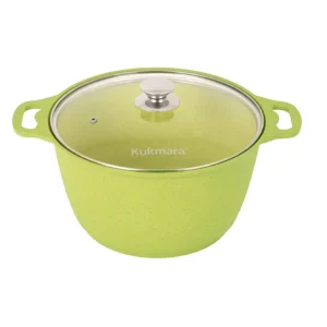 Кастрюля 6л со стеклянной крышкой, АП линия "Trendy style" (Lime)