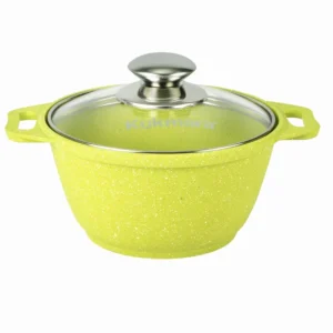 Кастрюля 1л со стеклянной крышкой, АП линия "Trendy style" (Lime)