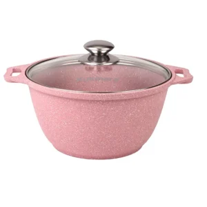 Кастрюля 3л со стеклянной крышкой,АП линия "Trendy style" (rose)