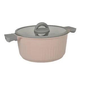 Кастрюля 4,2л со стеклянной крышкой, АП линия "Stella" (cappuccino)