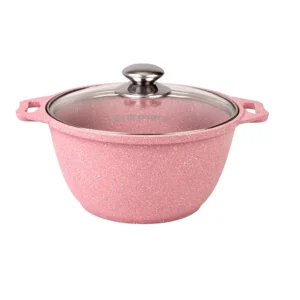 Кастрюля 2л со стеклянной крышкой,АП линия "Trendy style" (rose)