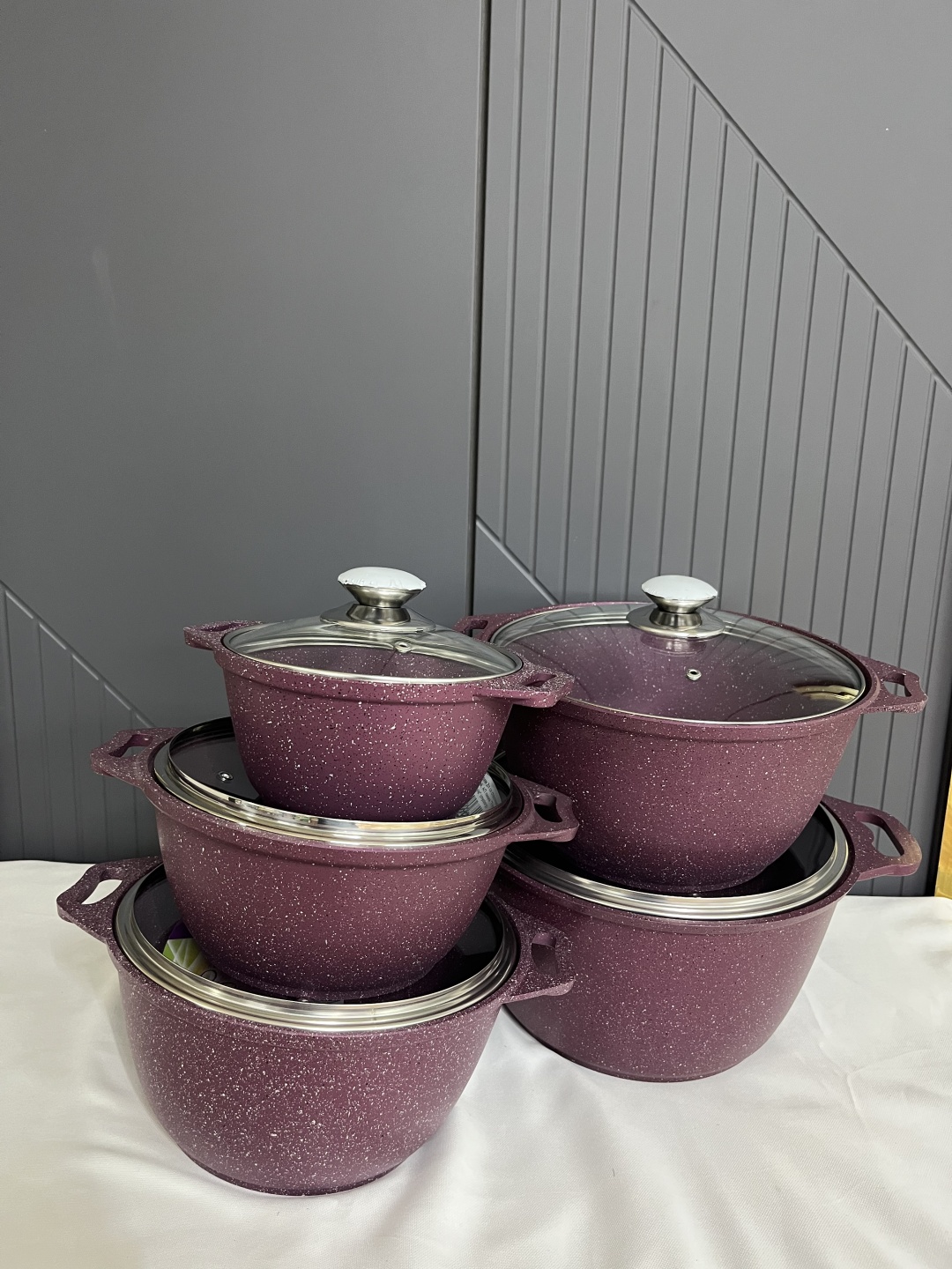 Kukmara набор кастрюль Ais_kukmara.trendy3 9 в 1 — изображение 4